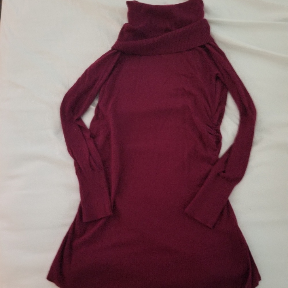 Plum maternity dress